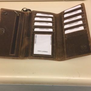 Brand new never used Genuine leather wallet, buffalo leather